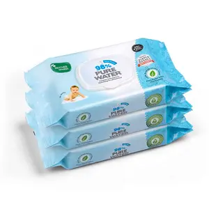 Mother Sparsh 98% Water Based Baby Wipes I Wet wipes made with Plant Fabric I 60 Pcs (Combo Offer Pack of 3)