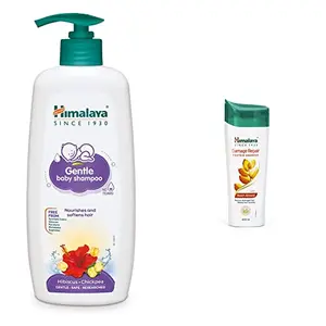 Himalaya Baby Shampoo (400 ml) & Himalaya Damage Repair Protein Shampoo | Repairs & Protects Hair from Damage |For Women & Men | 400ml