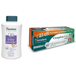 Himalaya Baby Powder 700g & Complete Care Toothpaste - 150 g (Pack of 2)