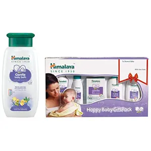 Himalaya Baby Gift Pack SeriesPack of 1 SetWhite & Himalaya Gentle Baby Wash (400ml)