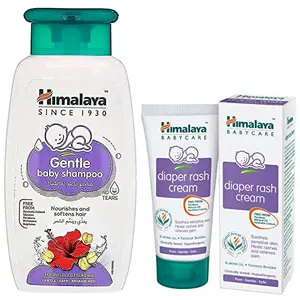 Himalaya Gentle Baby Shampoo (200ml) & Himalaya Diaper Rash Cream 50g