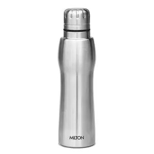 MILTON Elate 750 Stainless Steel Water Bottle 635 ml Silver | Leak Proof | Office Bottle | Gym Bottle | Home | Kitchen | Hiking | Treking Bottle | Travel Bottle (Pack of 1)