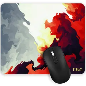 Tizum Mouse Pad/Gaming Mousepad|Place it on desk with Laptop/Gaming LaptopMonitorNotebook|Has Anti-Slip Rubber Base Spill-Resistant Surface & Smooth Mouse Control|Use for Home & Office(9.4" x 7.9")