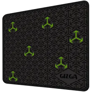 Gizga Gaming Mouse Pad with Smooth Mouse Control Mercerized Surface Antifray Stitched Embroidery Edges Anti Slip Rubber Base for Computer Laptop 290 X 240 X 2Mm (G Mp5 M)