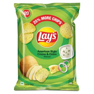 Lay's Lays American Style Cream & Onion Flavour 52 Grams India