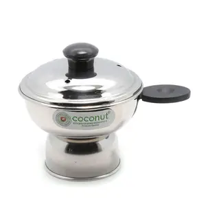 Coconut Stainless Steel Puttu Cup - Chirratu puttu Maker - Pressure Cooker Attachment