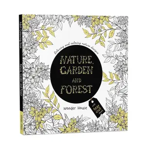 Nature Garden and Forest: Colouring Books for Adults with Tear Out Sheets (Adult Colouring Book) [Paperback] Wonder House Books Editorial