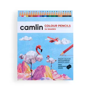 Camlin Colour Pencils -24 Shades -Pack of 2