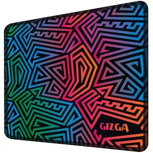 Gizga Gaming Mouse Pad with Smooth Mouse Control Mercerized Surface Antifray Stitched Embroidery Edges Anti Slip Rubber Base for Computer Laptop 290 X 240 X 2Mm (G Mp1 M)