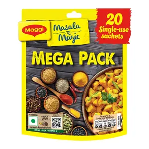 Maggi Masala-Ae-Magic (20 Sachets) | All in One Masala for Dry Vegetables Paneer Dal & More Pouch 120 g