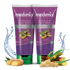 Medimix Ayurvedic Natural Glow Face Wash 100ml (Pack of 2)