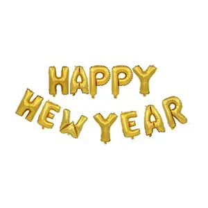 Christmas Vibes Happy New Year Foil Letter Balloon Set
