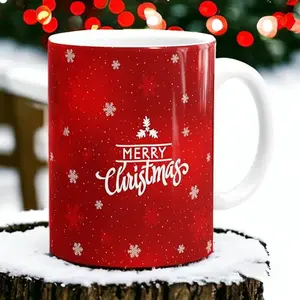 Christmas Vibes Merry Christms Ceramic Coffee Mug 330ml.| Happy New Year Gift Printed Coffee Mugs for Christmas Day Christmas Gift for Kids Girls Christmas Gift for Boys Christmas Coffee Mug (CH-03)