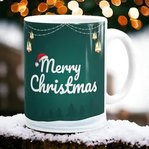 Christmas Vibes Merry Christms Ceramic Coffee Mug 330ml.| Happy New Year Gift Printed Coffee Mugs for Christmas Day Christmas Gift for Kids Girls Christmas Gift for Boys Christmas Coffee Mug (CH-02)