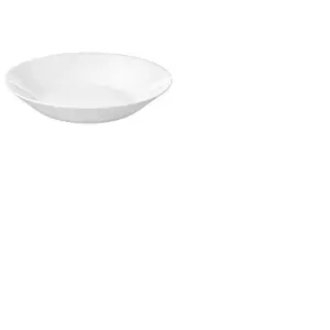 IKEA 6-Piece Tempered Opal Glass Dinnerware Plates/Bowls, White (Deep Plate, white20 cm)