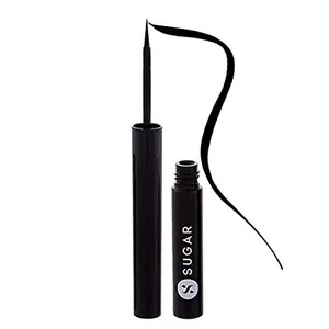 SUGAR Cosmetics Eye Told You So! Smudgeproof Eyeliner01 Black Swan (Black) intensely pigmented liquid, Sweat proof, Moisture resistant, Long lasting , Matte finish