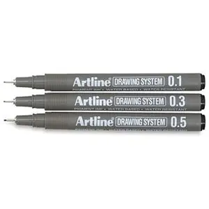 Artline Drawing Pens - Drawing Pens, Set of 3
