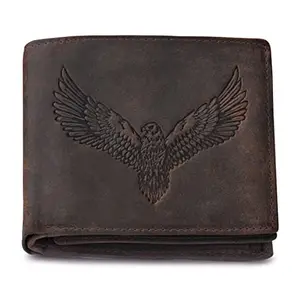 Urban forest Zeus RFID Blocking Leather Wallet for Men, Vintage Brown, Two Fold Wallet