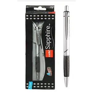 Cello Sapphire Retractable Ball Point Pen (Pack of 6)