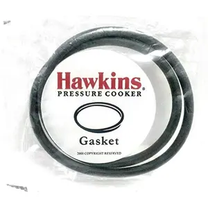 HAWKINS Rubber Gasket Sealing Ring for 2-4 L Pressure Cookers (Black) - Set of 2