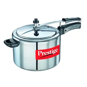 Prestige Nakshatra Pressure Cooker, 10 Liters, Silver
