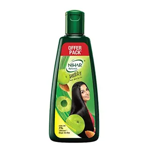 Nihar Naturals Shanti Badam Amla Hair Oil, 300ml - 1 Pack (Ship from India)