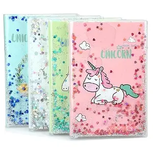 FunBlast Notebook Diary for Kids, Water Journal for Girls, Glitter Notebooks  Unicorn Notepad for College Students (Pack of 2 Pcs; Random Color)