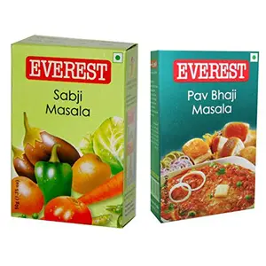 Everest Spices Variety Pack-Sabji Masala 100g/Pav Bhaji Masala-100g