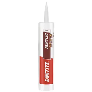 Loctite Acrylic sealant(White) Durable silicone sealant ideal for crack and joint filling in glasswoodceramicstonemarble etc dries in 30 mins Effectively locks out airdust and insects 280ml