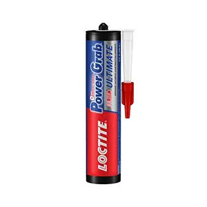 Loctite Power Grab All-Purpose Construction Adhesive high strength high tack gap-filling adhesive No-nails and screws Bonds to wood MDF concrete glass marble granite stonebricketc 460g