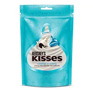 Hershey's Kisses Cookies n Creme Chocolate 100.8g (Pack of 4)