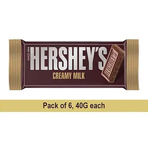 Hershey's Bar Milk 40gm (Pack of 6) Pouch 6 x 40 g