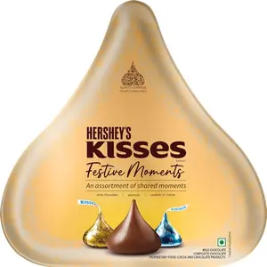Hershey's Kisses Festive Moments Gift Pack | Delicious Chocolatey Delights | 178.2g