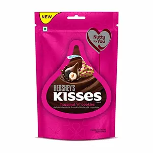 HERSHEYS KISSES Hazelnut 'n' Cookies | Melt-in-mouth choclatey delight 100.8g