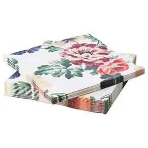 IKEA 803.999.63 Smaksinne Paper Napkin Multicolor Flower