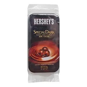 Hersheys Special Dark Pure Chocolate Luscious Pearls 50g Tin Pack!