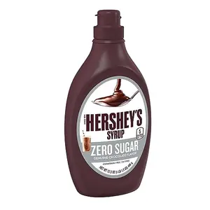 Hershey's Sugar Free Genuine Chocolate Flavor Baking Ingredients Fat Free Gluten Free Syrup Bottle 17.5 oz 496gm