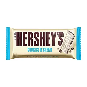HERSHEY'S Cookies 'N' Creme Bar | Delicious Crunchy Delights 100g - Pack of 4