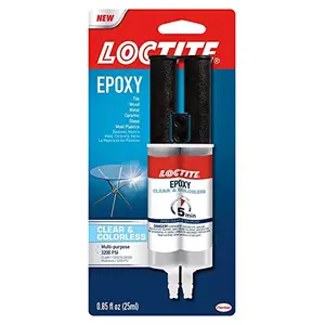 Loctite Multipurpose Epoxy Sets in 5-10 minutes Water Resistant High Strength Convenient use compatible with metal glass ceramic wood plastics china tile concrete stone dries clear 25ml