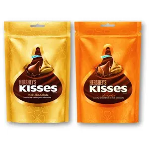 Hershey Kisses Almond 33.6g & Milk Chocolate 36g (Pack of 2) Unique