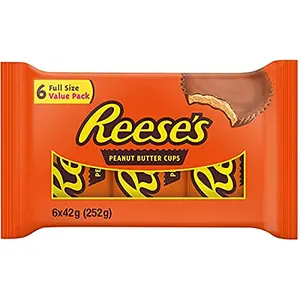 Hersheys Reese's Peanut Butter Milk Chocolate Cups (6Ã42g) 252g