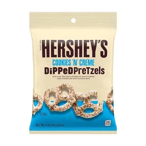 Hersheys Cookies n Cream Dipped Pretzels in White Creme and Cookie Bits 120g Imported (USA)