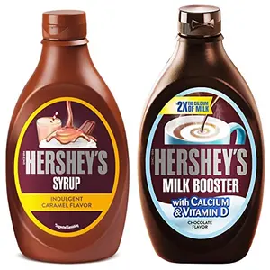 Hershey's Syrup Caramel 623G Hershey's Milk Booster 450G