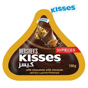 Hershey's Kisses Milk Chocolate with Almonds 150 g