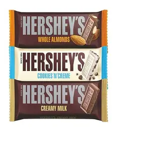 HERSHEY'S Whole Almonds Cookies 'N' Creme and Milk Bar 100g - Pack of 3