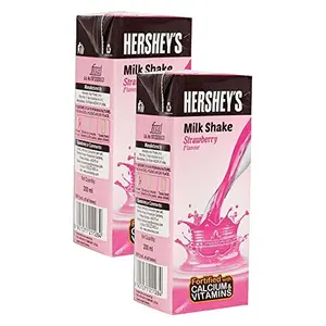 Easy Day Combo - Hershey's Milk Shake Strawberry 200ml (Pack of 2) Promo Pack