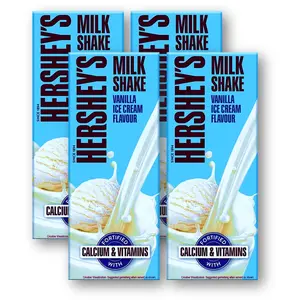 Hershey Milk Shake Vanilla Ice Cream Flavor 180ml (pack of 4) Unique