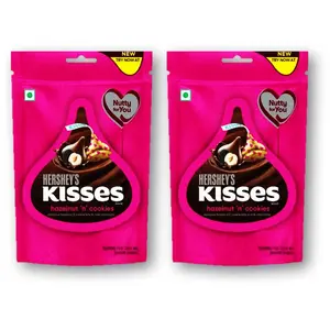 Hershey Kisses Hazelnut 'n' Cookies 33.6g (Pack of 3) Unique