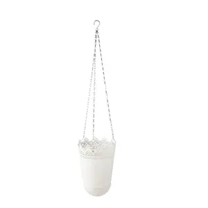 Ikea SKURAR Hanging Planter in/outdoor/off-white12 cm (4 Â¾ ")