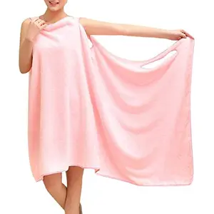 The Magic Makers Women'S Microfiber Soft Bath Towel Fashion Wearable Quick Dry Magic Bathing Beach Spa Bathrobes Wash Clothing Beach Dresses (Multicolour Size: 135* X 80)